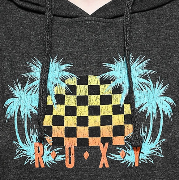 NWT Roxy checkers hoodie sweatshirt sweater - Picture 3 of 3